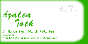 azalea toth business card